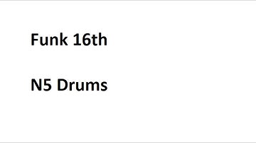 Funk 16th N5 Drums