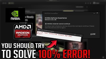 How To FIX Nvidia Cannot Continue Task Scheduler Service Not Running Tutorial(526.47)