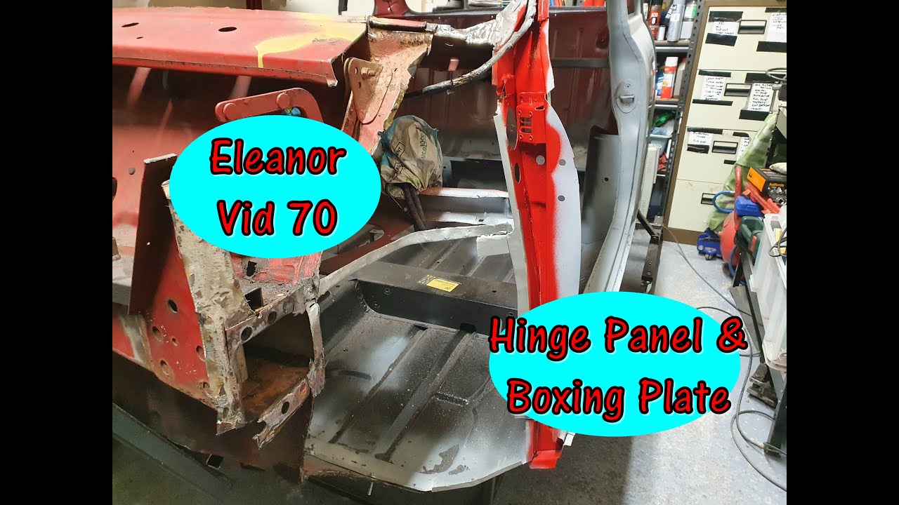 Classic Mini Restoration: Eleanor video 70, Hinge Panel and Boxing Plate