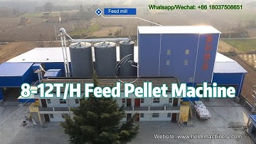 Turnkey 8-12T/H Complete Poultry Feed Manufacturing Plant | Feed Pellet Production Line #feedmill
