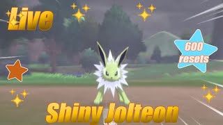 Live Shiny Jolteon - 600 Resets - Pokemon Shield