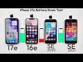 iPhone 17e vs 16e vs iPhone SE 2022 vs iPhone SE 2020 - Battery DRAIN Test 🔥