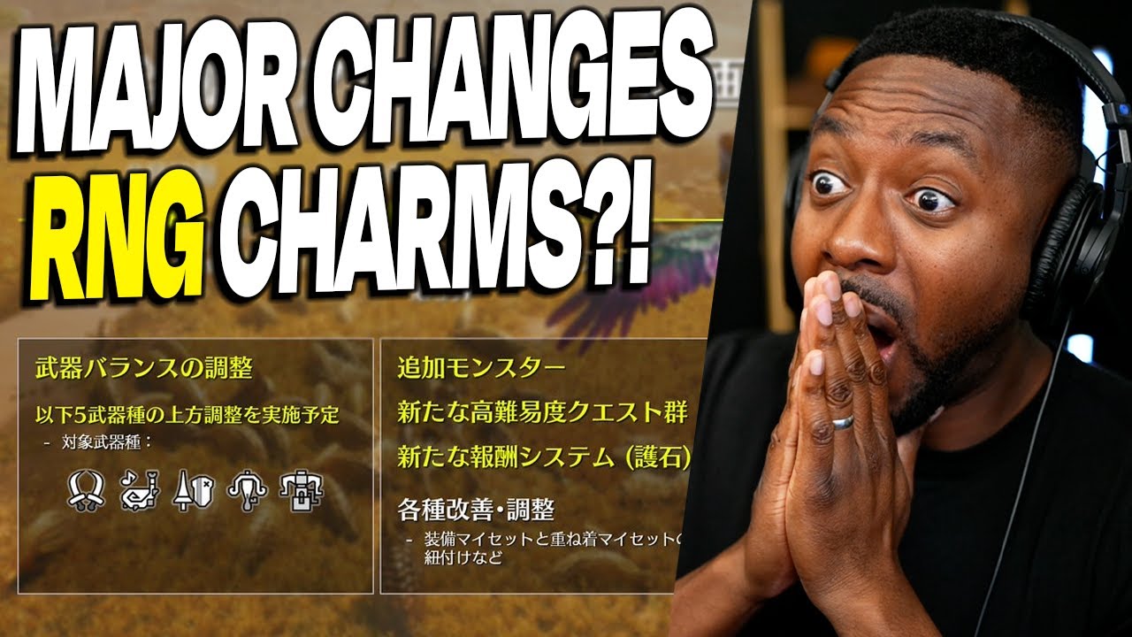 RNG Charms ARE COMING! MAJOR LONGSWORD BUFFS! • More Endgame! Patch Notes! | Monster Hunter Wilds