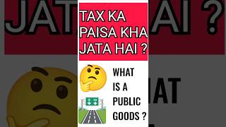 Tax ka paisa kha jata hai ? Public goods concept #shorts #publicgoods #tax #Goods