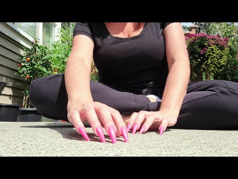ASMR Aggressive Concrete Scratching | No Talking | Long Nails | Lo-fi