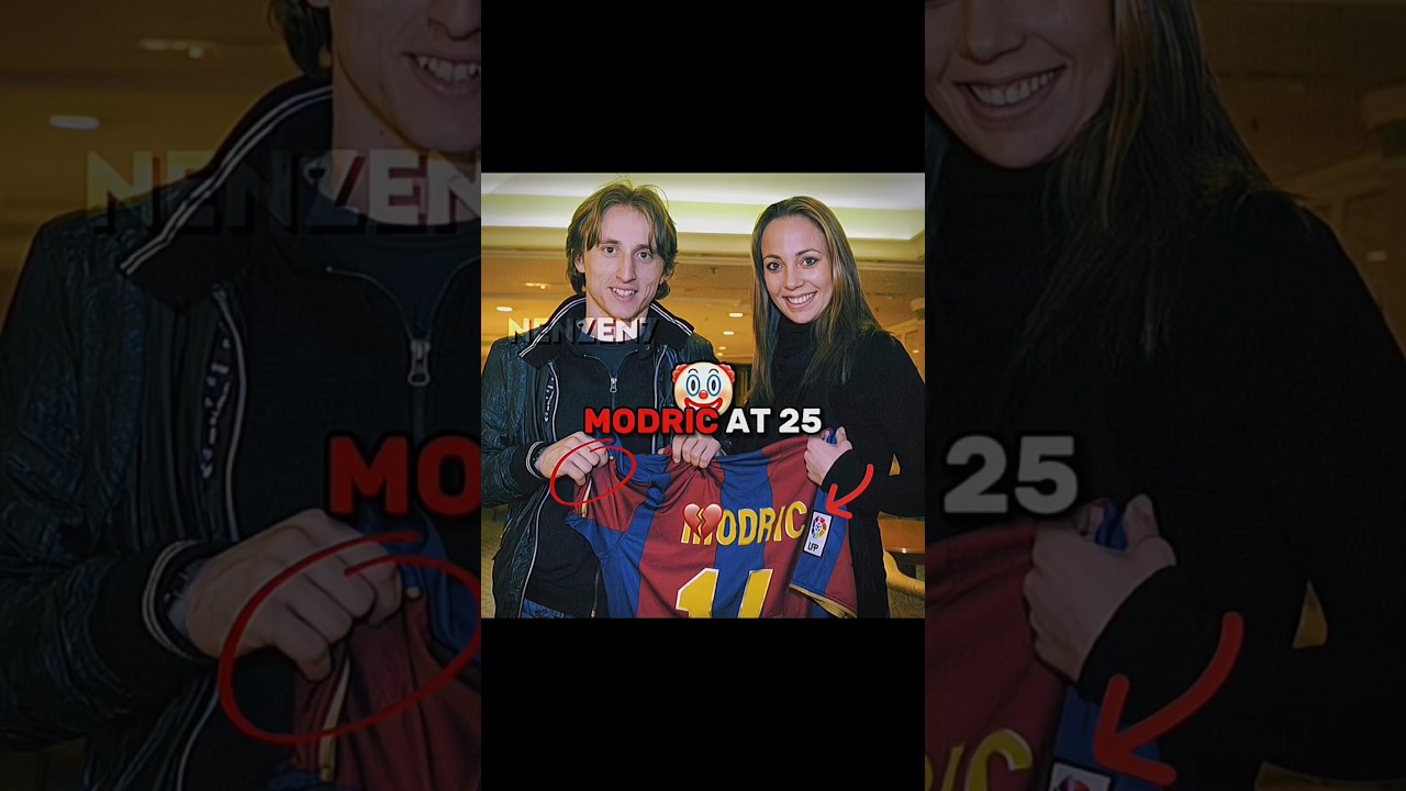 Modric With Barcelona Shirt Before Playing At Madrid ☠️🔥 