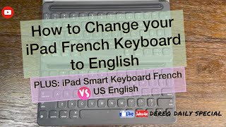 How to change iPad Smart Keyboard French to English screenshot 3