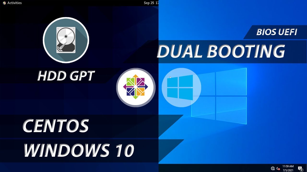 Dual Boot Windows and Centos | Dual Boot Windows 10 and Centos | Dual ...