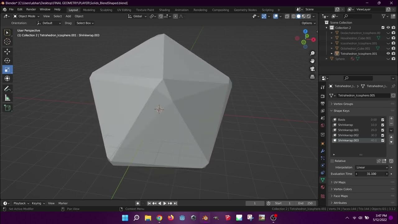 Blender Blendshape Linear Interpolation YouTube