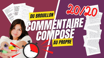Bac français 2026 : 20/20 au commentaire avec ma méthode complète (brouillon + rédaction)
