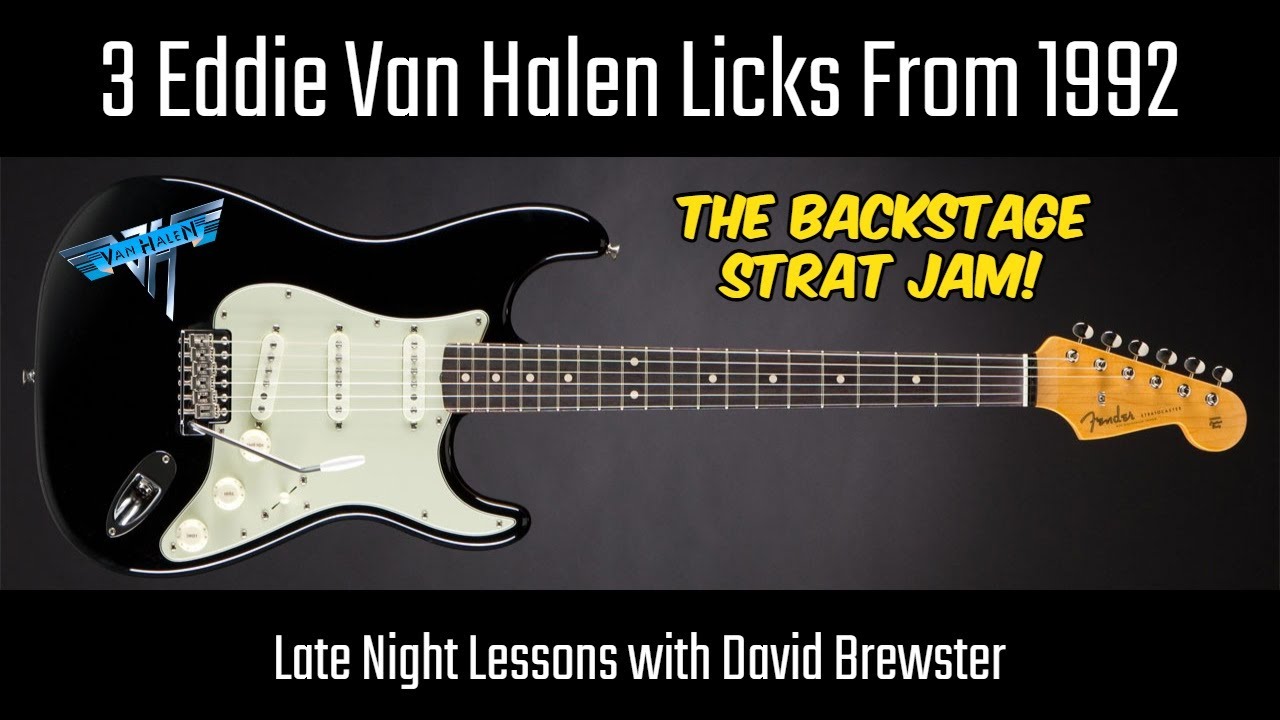3 Eddie Van Halen Licks From 1992