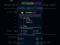 python Quiz #data #coding #python #quiz #question #quiztime #quizchallenge #challenge #shorts #yt#1m