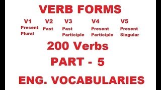VERB FORMS | 200 of 1000 Verbs | PART - 5 screenshot 3
