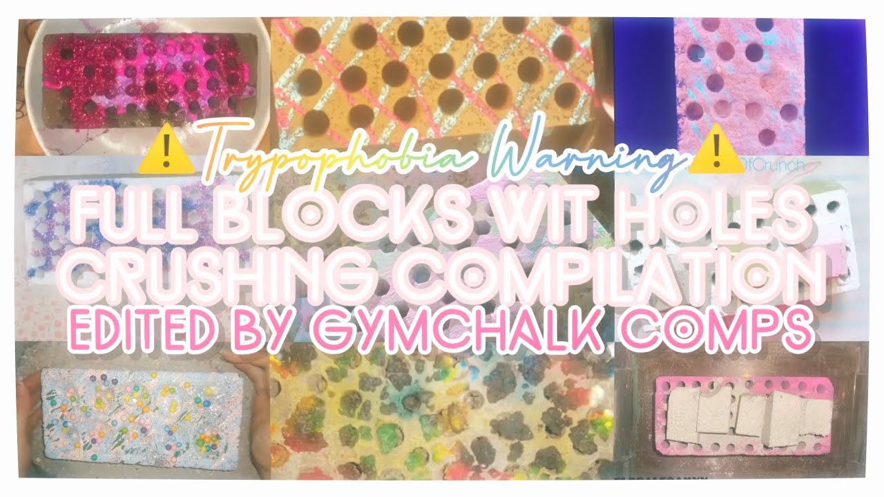 Holey Floralfoam crushing {edited compilation} |satisfying|Sleepaid|Stress relief