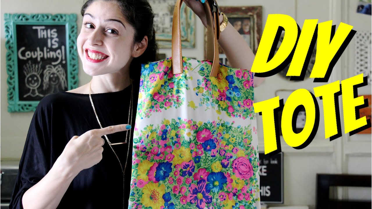 DIY Tote Bag || No Sew!!! - YouTube