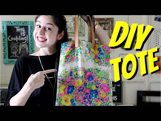 Tote Bag Makeover  Easy, No-Sew Tote Bag Craft