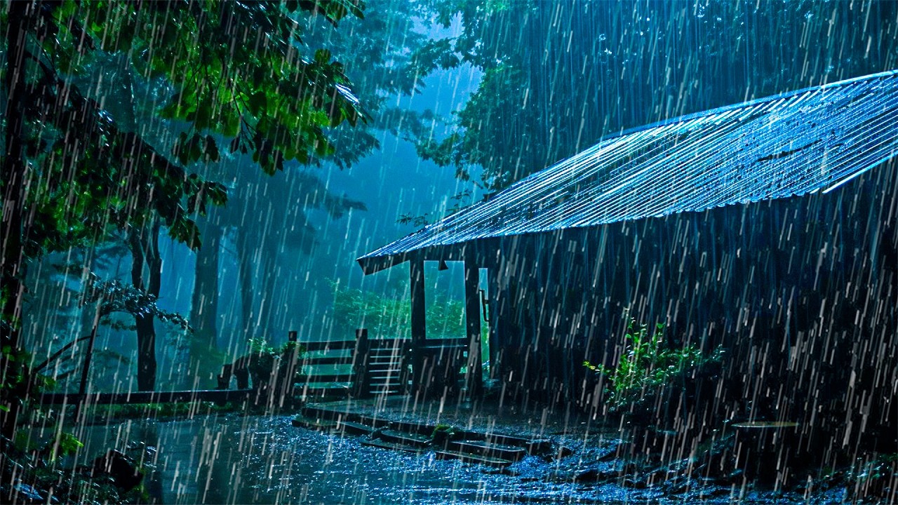 Suara Hujan untuk Tidur – Hujan Alami dan Petir Lembut untuk Istirahat Mendalam