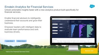 Einstein Analytics for Financial Services