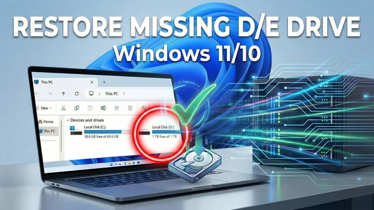 Hard Drive Not Showing Up in My Computer | D Drive Not Showing Up ...
