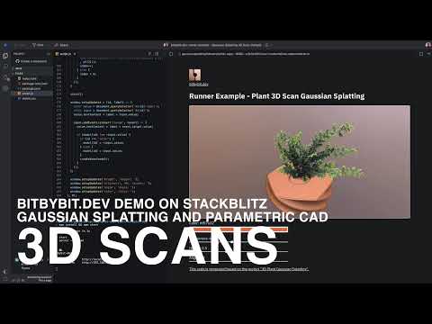 StackBlitz Demo Of Gaussian Splatting 3D Scans And Bitbybit Runner