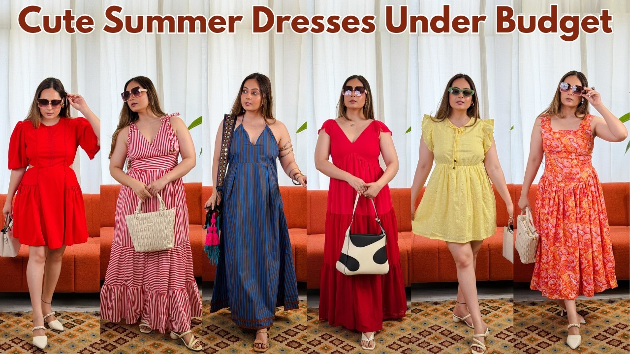 Amazon Affordable Cute Vacation Dress Haul | TRENDY SUMMER DRESSES | Mahima Giri