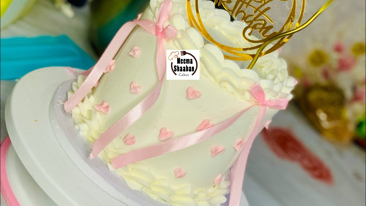 Kupamba keki ya ribon #msukuma #neemashaaban