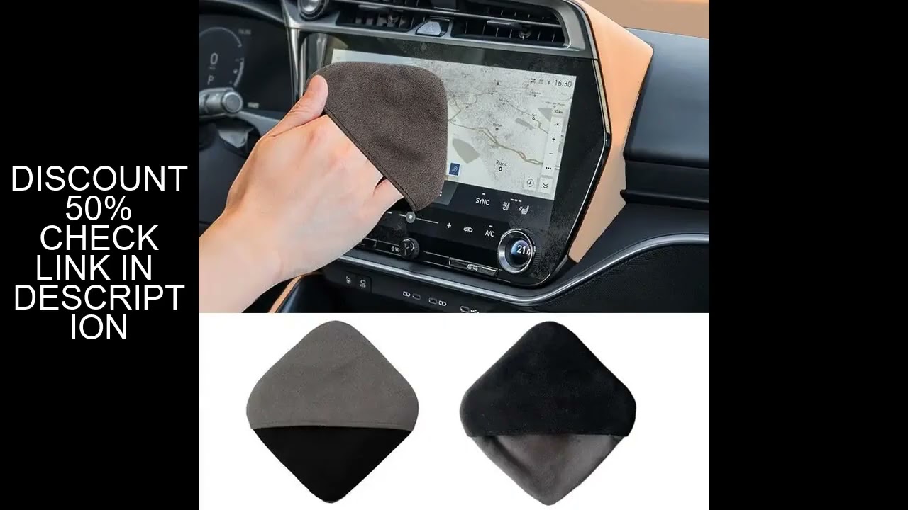 1/2pcs Car Touch Screen Cleaning Cloth, Double Side Microfiber Cleaning Cloth for Car and Glass Scre