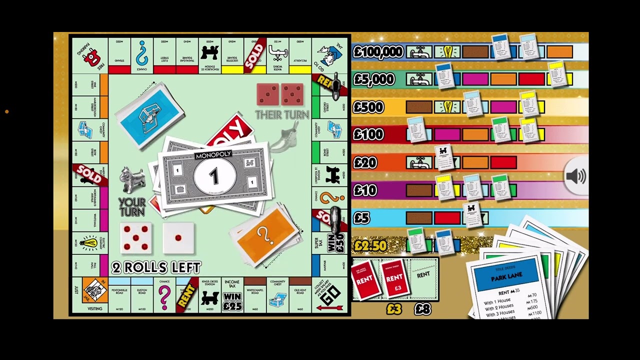 MONOPOLY GOLD # National Lottery Online Win Win Win 💷 