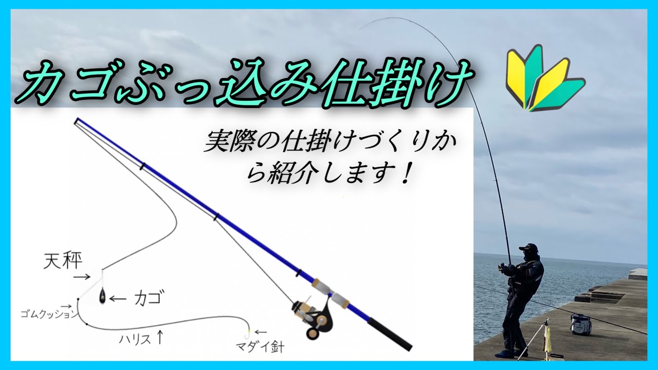 カゴぶっ込み仕掛け マダイを釣っている仕掛け 初心者必見 カゴ釣り カゴ釣り仕掛け カゴぶっ込み Youtube