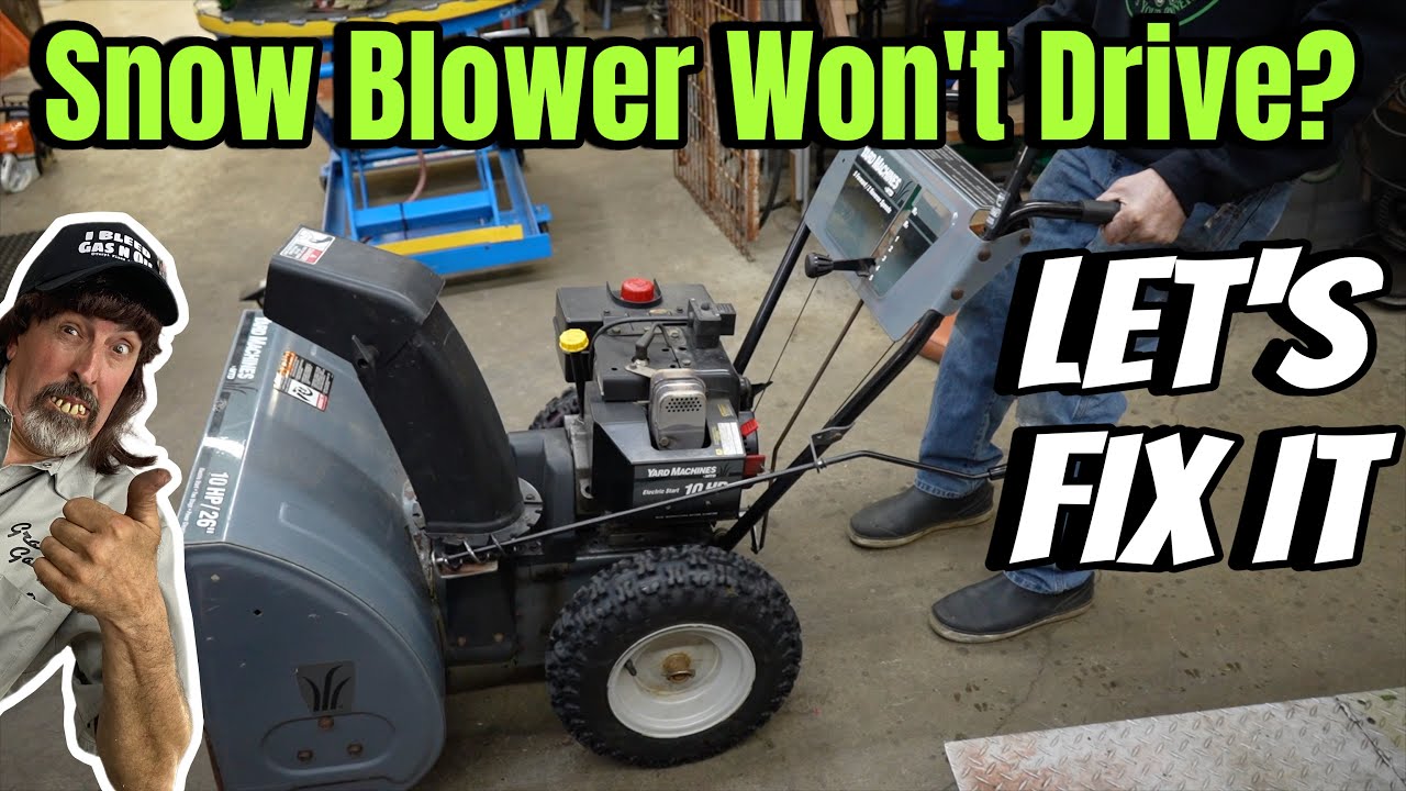 MTD Snow Blower Won't Move - How To Fix It Tutorial