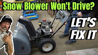 Mtd Snow Blower Wont Move - How To Fix It Tutorial