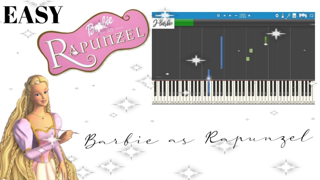 Barbie as Rapunzel Theme Song - Piano Cover/Tutorial - YouTube