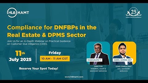 AML/CFT Compliance for Real Estate & DPMS | Expert Insights & Real-World Case Studies – Webinar