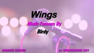 Birdy   Wings (Karaoke Version) Lyrics