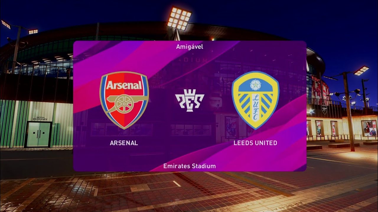Arsenal vs Leeds Unt. PES 20 England Cup Live Gameplay YouTube