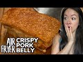 Air Fryer Crispy Pork Belly Recipe (空气炸脆皮烧肉) | Lunar New Year Dish | Chicharrónes | RACK OF LAM