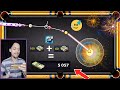 I reached 5000 cash in 8 ball pool with golden lucky shot tricks cloud 9