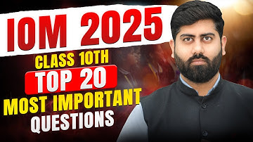 🔴IOM 2025 | TOP 20 Most Important Questions | Class 10th | Motion Olympiad #IOM #class10