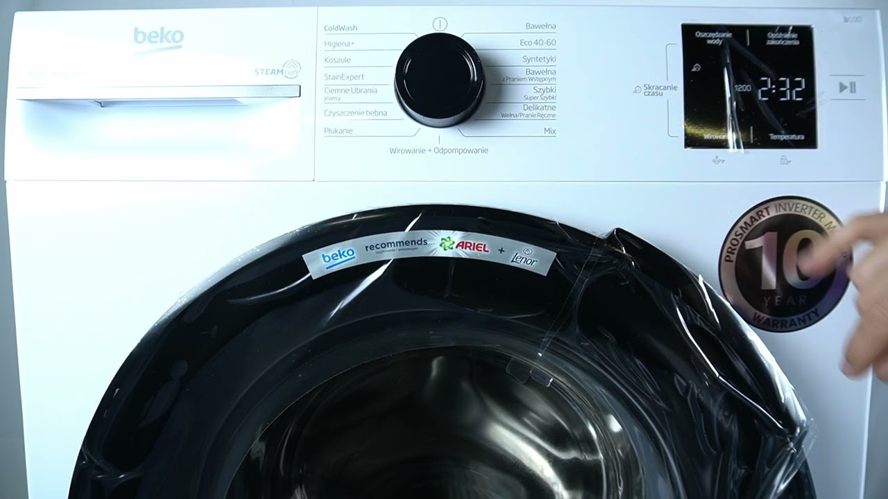 Washer Beko SteamCure B100 7kg - Decrease Cycle Time | Speed Up Washing