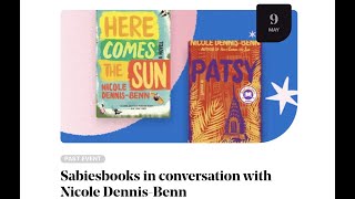 Sabiesbooks In Conversation With Nicole Dennis-Benn