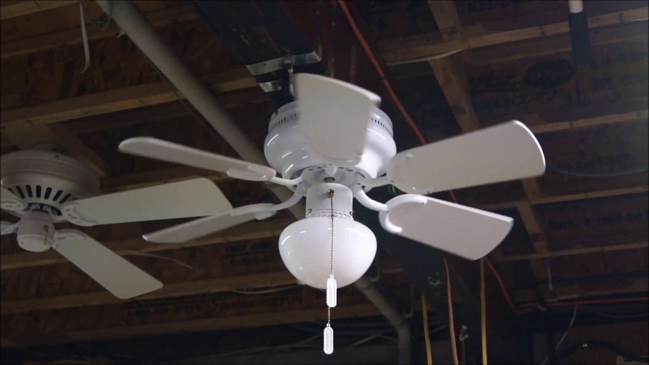Encon Petite Ceiling Fan With White Blades Youtube