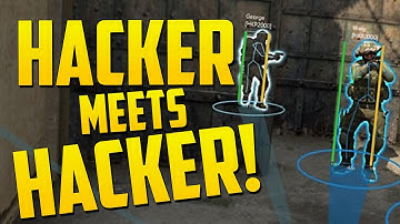 HACKER MEETS HACKER! - CS GO Funny Moments in Overwatch