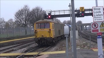 Rhtt GB rail fraight 73212 73128 at ramsgate