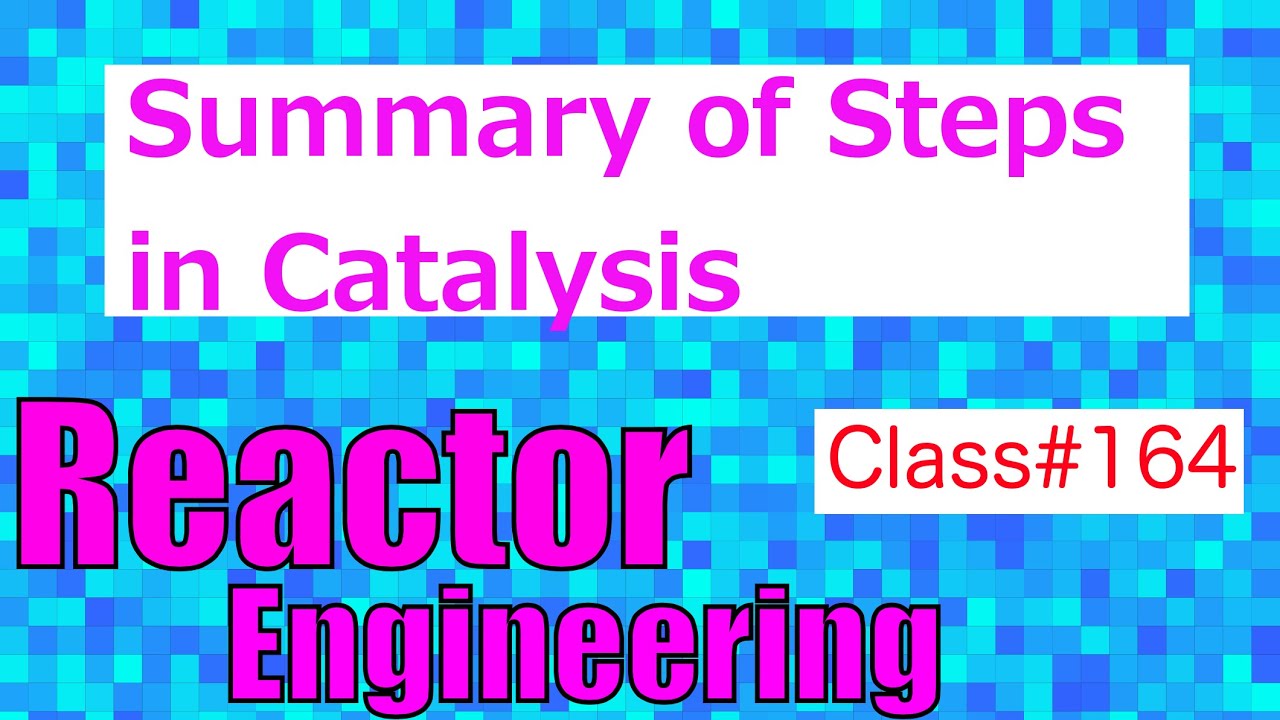 Summary of Steps involved in a Catalytic Reaction // Reactor