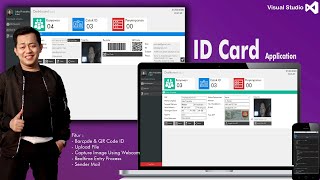 Membuat Aplikasi ID Card Dengan Fitur Barcode - Qr Code - Image Caputre &  Sender Mail screenshot 1