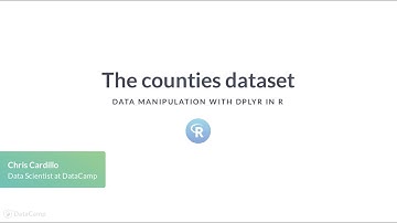 R Tutorial: The counties dataset