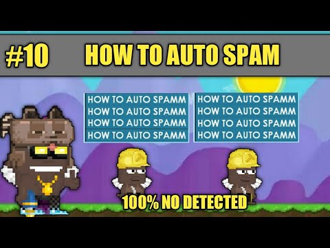 HOW TO AUTO SPAM 100% NO DETECTED GROWROPIA ANDROID