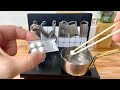 食べれるミニチュア料理 小さいみたらし団子を作ったよ miniature cooking Small Mitarashi Dumplings