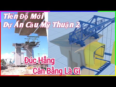 The First High Speed ​​Cable Stay Bridge in the West -New Progress My Thuan 2 Bridge BalancedHanging