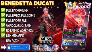 Script Skin Benedetta Ducati - Panigale V4S Rider No Password | Full Effect Voice | Patch Terbaru